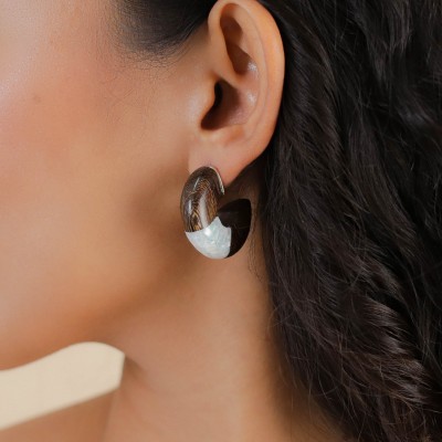 NATURE bijoux Boucles d'oreilles Créoles Okawa.