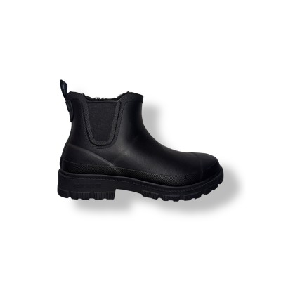 VERBENAS - Bottes de pluie Lua Mate Fur - Black