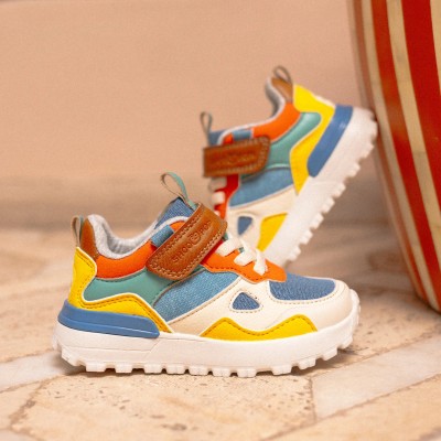 SHOOPOM - Baskets Joggy Scratch - Multi Denim