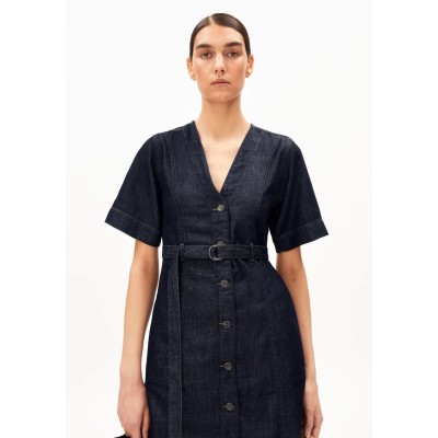 ARMEDANGELS - Robe en jean longue avec ceinture