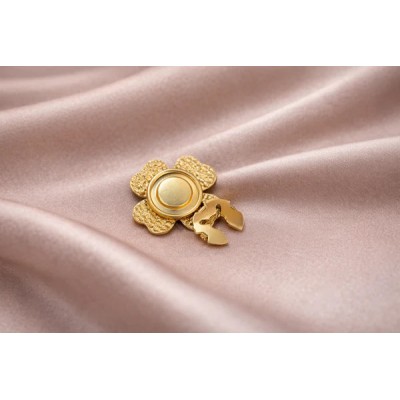 FROUFROUZ - Bijou de Bouton Trèfle - Emeraude