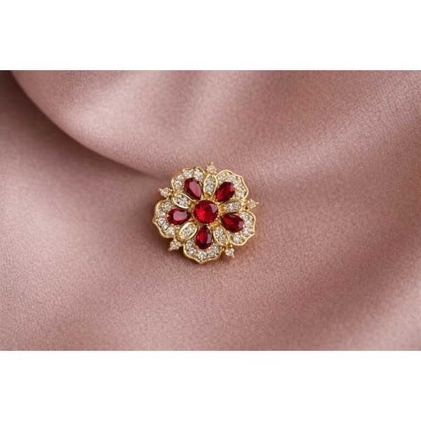 FROUFROUZ - Bijou de Bouton Vera - Cristal blanc