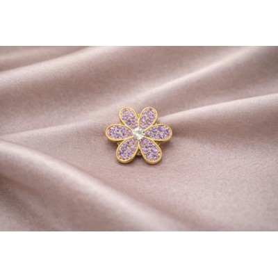 FROUFROUZ - Bijou de Bouton Mila - Mauve