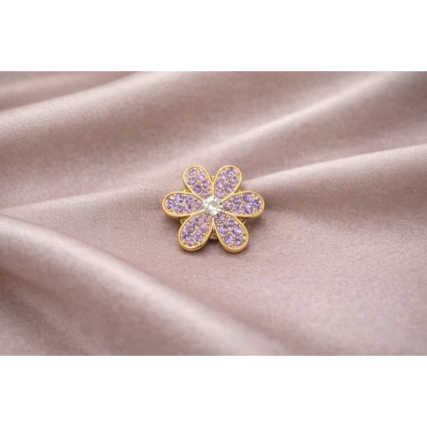 FROUFROUZ - Bijou de Bouton Mila - Mauve