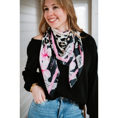 Shanna Foulard Carré Love Etoile des Vents