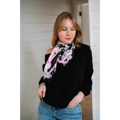 Shanna Foulard Carré Love Etoile des Vents