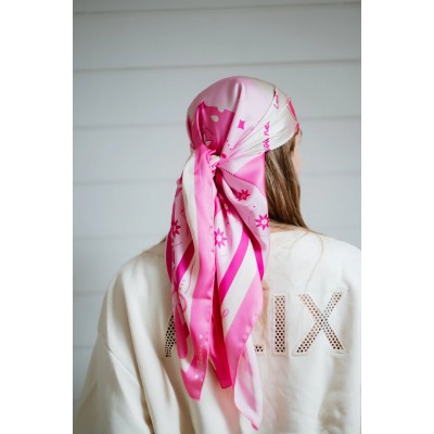 Shanna Foulard Carré Love Rose.