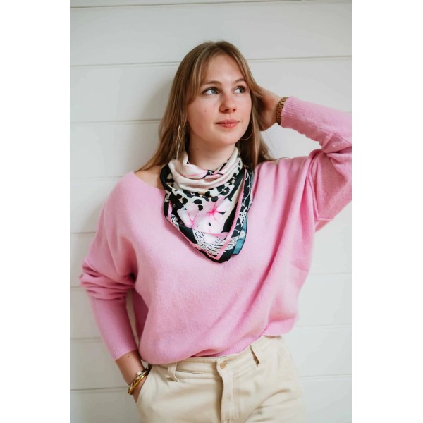 Shanna Foulard Mini Carré Love Etoile des Vents.