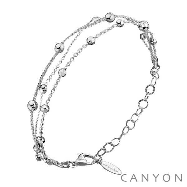 CANYON France Bracelet 3 rangs Argent.