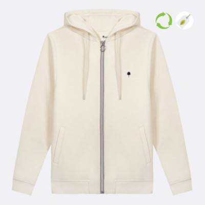 Faguo - Sweat à capuche zippé Mesnil écru Faguo - Sweat à capuche zippé Mesnil écru
