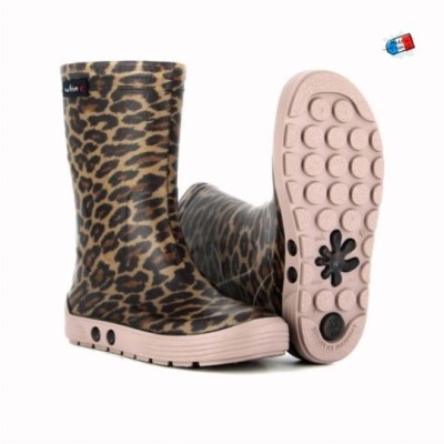 Méduse - Bottes Enfant Airdim Panthère/Vieux Rose Méduse - Bottes Enfant Airdim Panthère/Vieux Rose