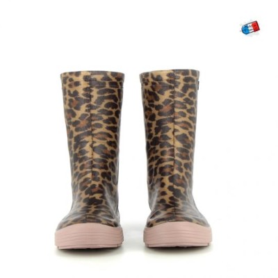 Méduse - Bottes Enfant Airdim Panthère/Vieux Rose Méduse - Bottes Enfant Airdim Panthère/Vieux Rose