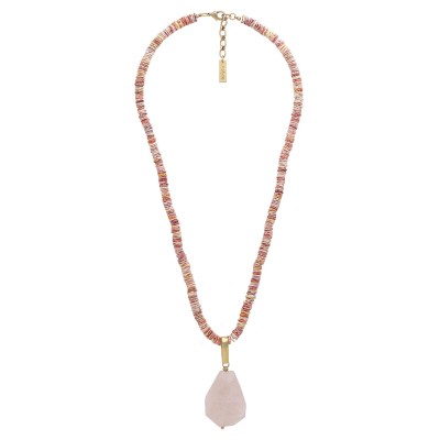NATURE bijoux Collier Spiaggia Rosa.
