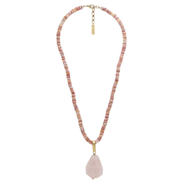NATURE bijoux Collier Spiaggia Rosa.