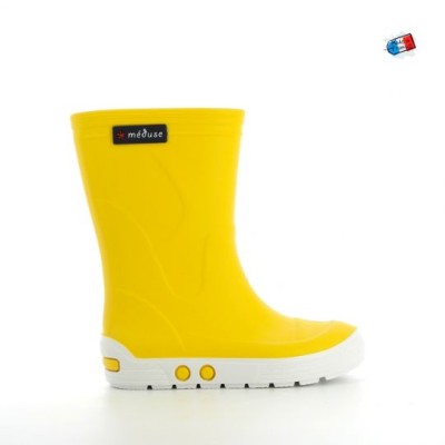 Méduse – Bottes Enfant Airport Jaune/Blanc