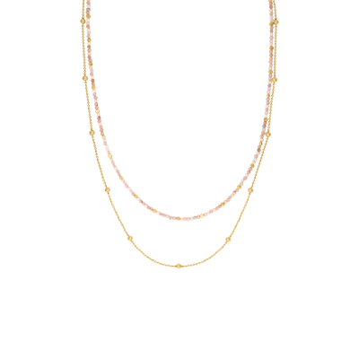 N°3 Collier Acier & Pierres semi précieuses