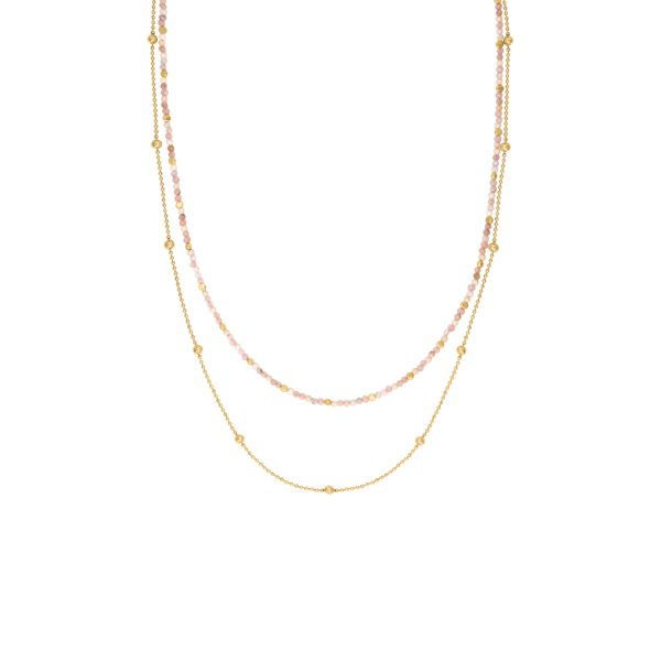 N°3 Collier Acier & Pierres semi précieuses