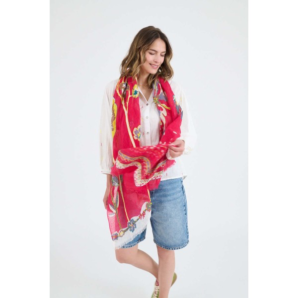 STORIATIPIC Echarpe Alison Fuchsia.