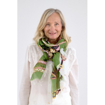 STORIATIPIC Echarpe Alison Vert.