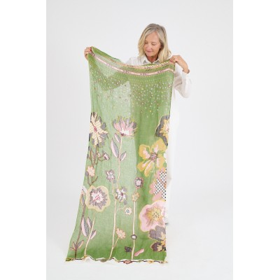 STORIATIPIC Echarpe Alison Vert.