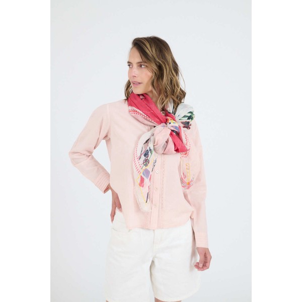 STORIATIPIC Echarpe Baia Rose.