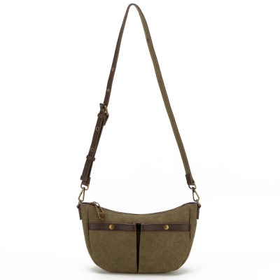 ZEDE Paris Sac Besace Temple Olive.