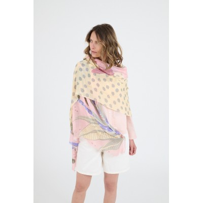 STORIATIPIC Echarpe Inès Rose.