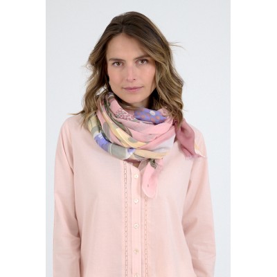STORIATIPIC Echarpe Inès Rose.