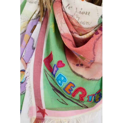 STORIATIPIC Echarpe Luna Max Vert.