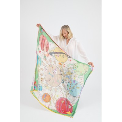 STORIATIPIC Echarpe Luna Max Vert.