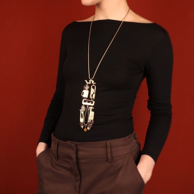 TARATATA bijoux Collier Long Swahili.