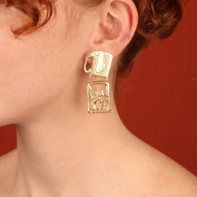 TARATATA bijoux Boucles d'Oreilles Clips Swahili.