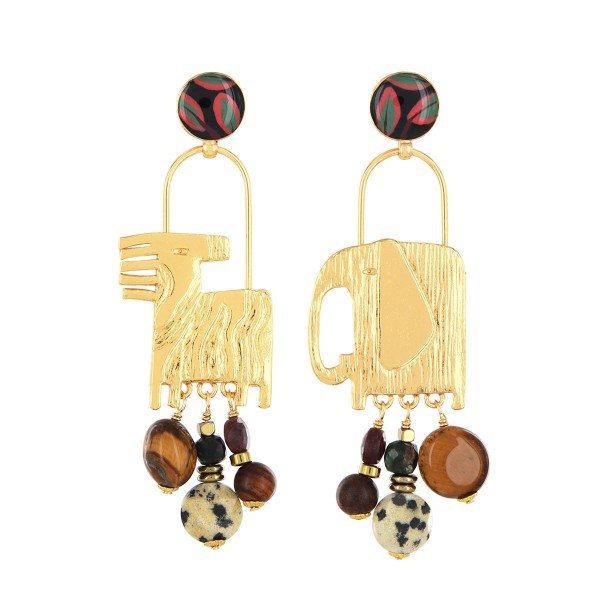 TARATATA bijoux Boucles d'oreilles Poussoir Swahili.