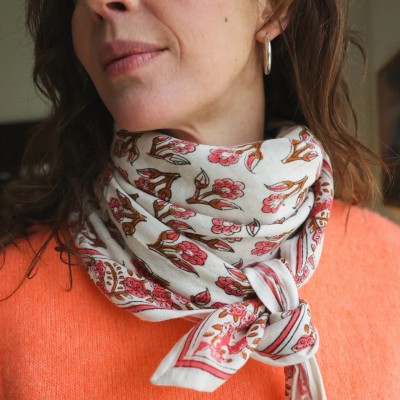 SO FAMILY Foulard Lise Café.