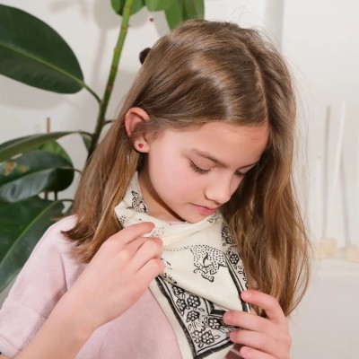 SO FAMILY Foulard Tigre Blanc Small.