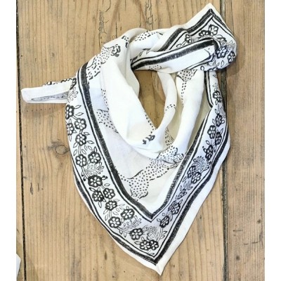 SO FAMILY Foulard Tigre Blanc Small.