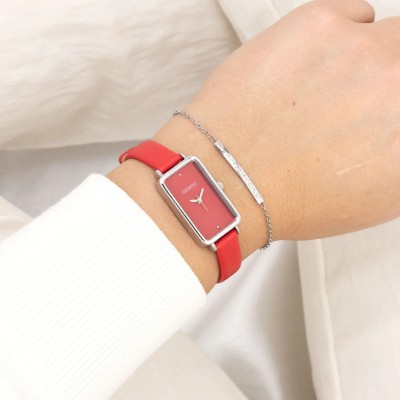 OOZOO Montre Femme Rectangulaire.