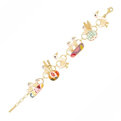 TARATATA bijoux Bracelet Fantaisie Plume.