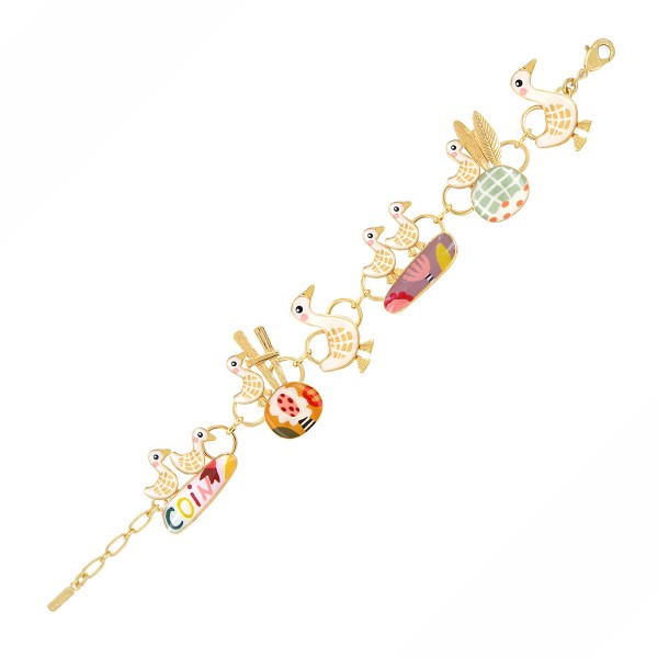 TARATATA bijoux Bracelet Fantaisie Plume.