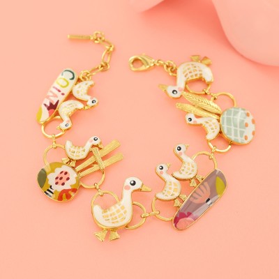 TARATATA bijoux Bracelet Fantaisie Plume.