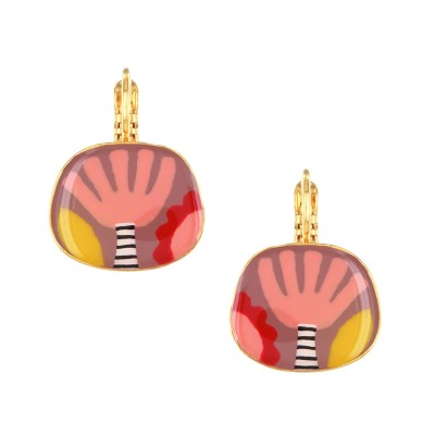 TARATATA bijoux Boucles d’oreilles Dormeuses Plume.