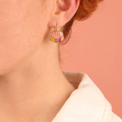 TARATATA bijoux Boucles d’oreilles Dormeuses Plume.