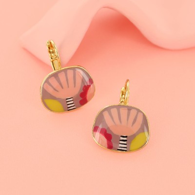 TARATATA bijoux Boucles d’oreilles Dormeuses Plume.