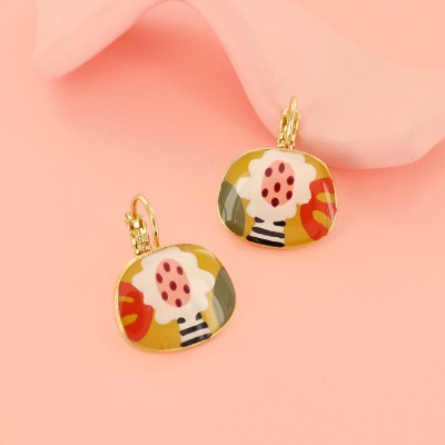 TARATATA bijoux Boucles d’oreilles Dormeuses Plume.