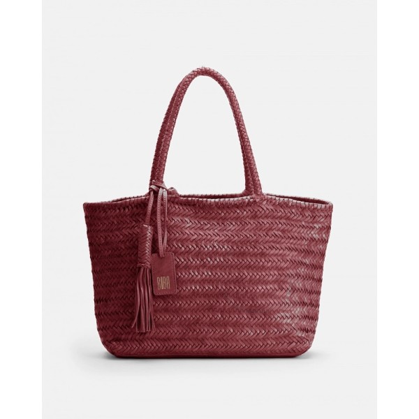 BIBA Sac Cabas Perkins Rouge rubis.