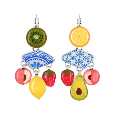 TARATATA bijoux Boucles d’oreilles Dormeuses Asymétriques Jolie Jolie.