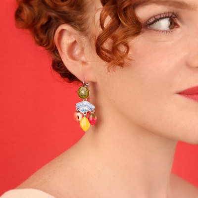 TARATATA bijoux Boucles d’oreilles Dormeuses Asymétriques Jolie Jolie.