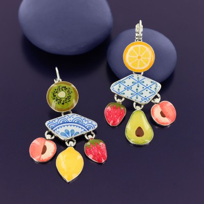 TARATATA bijoux Boucles d’oreilles Dormeuses Asymétriques Jolie Jolie.