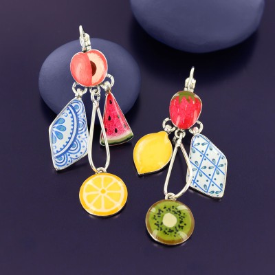 TARATATA bijoux Boucles d’oreilles Dormeuses Longues Jolie Jolie.