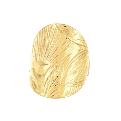 TARATATA bijoux Bague Réglable Hibiscus.